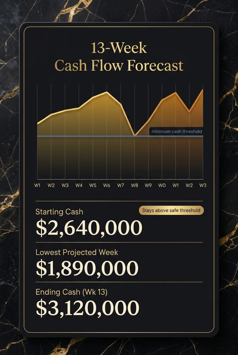 13-Week Cash Flow Forecast
