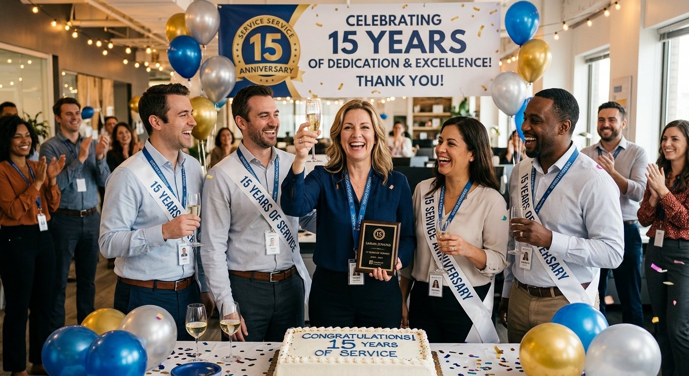 Team celebrating milestones together